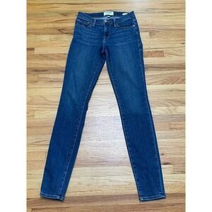 Frame Women's Jeans Skinny Leg Le Skinny De Jeanne Denim 5-Pocket Cotton 25 Blue